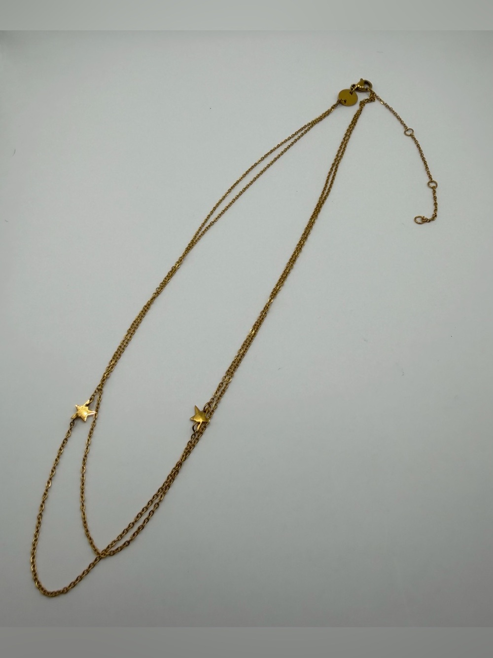 2 Tier Star Gold Necklace